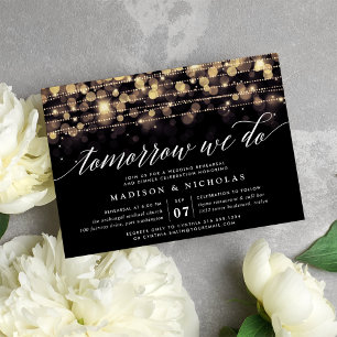 Enchanted Evening Rehearsal Dinner Invitation