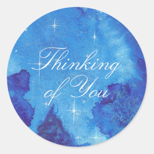 Enchanted Evening Thinking of You Classic Round Sticker