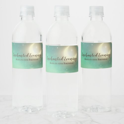 Enchanted Evening Water Bottle Label