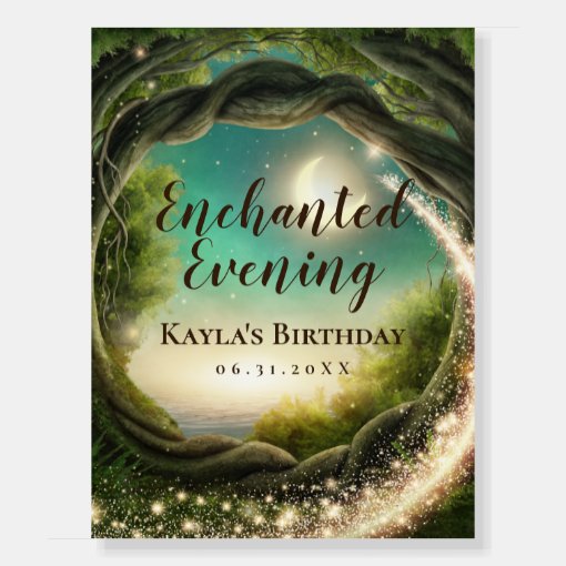 Enchanted Evening Welcome Sign | Zazzle