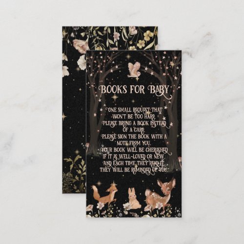 Enchanted Evening Woodland Books for Baby Business Card