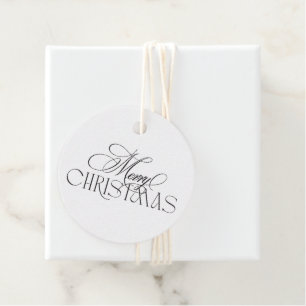 Enchanted Evergreen Elegance Christmas Favor Tags