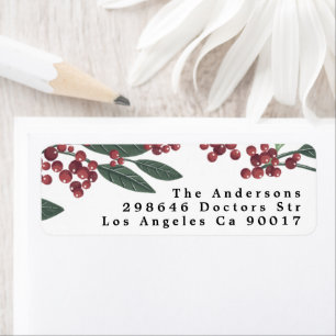 Enchanted Evergreen Elegance Christmas Label