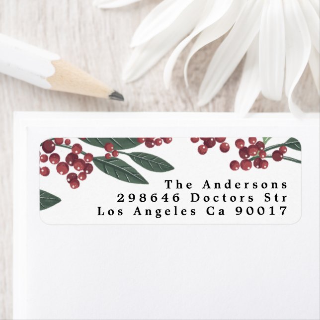Enchanted Evergreen Elegance Christmas Label (Insitu)