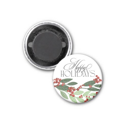 Enchanted Evergreen Elegance Christmas Magnet