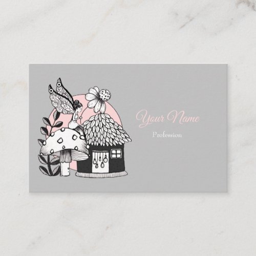 Enchanted Fairy And Fairy House Business Card