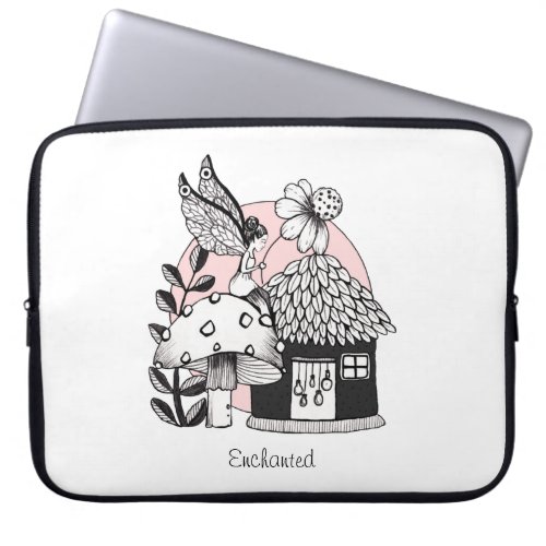Enchanted Fairy And Fairy House Laptop Sleeve