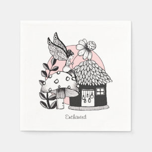 Enchanted Fairy And Fairy House Napkins