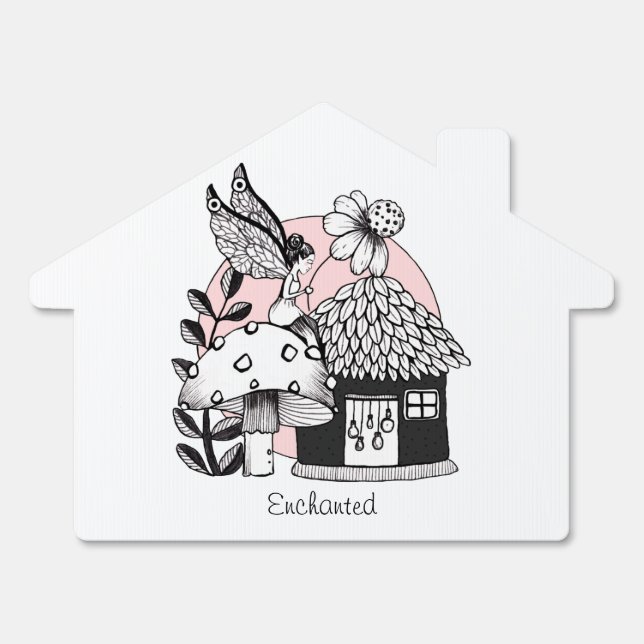 Enchanted Fairy And Fairy House Sign (Front)