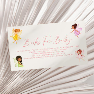Enchanted Fairy Baby Shower Books For Baby  Enclosure Card