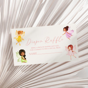 Enchanted Fairy Baby Shower Diaper Raffle Enclosure Card