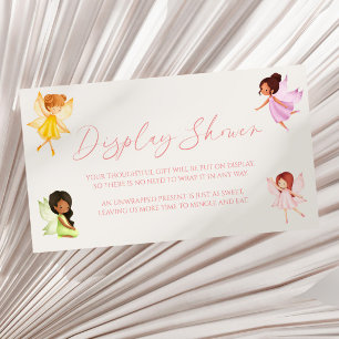 Enchanted Fairy Baby Shower Display Shower Enclosure Card