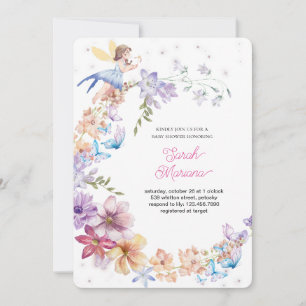Enchanted Fairy Baby Shower Invitation