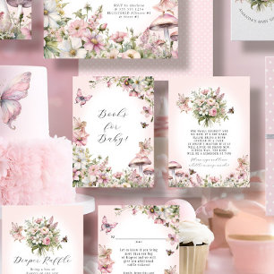 Enchanted Fairy Bee Floral Girl Books for Baby Enclosure Card
