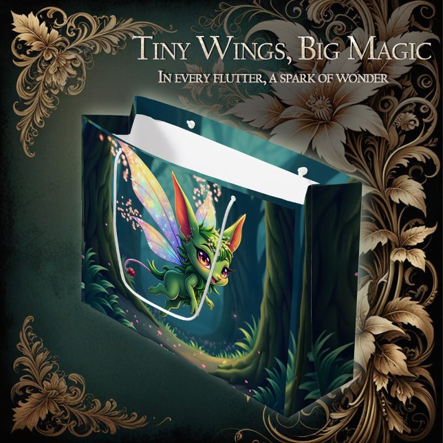 Enchanted Fairy Critter – Magical Forest Sprite  Large Gift Bag (Creator Uploaded)