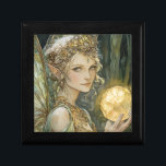 Enchanted Fairy Crystal Ball Fantasy Jewelry Gift Box<br><div class="desc">A jewelry box featuring an emerald fairy pixie with wings and crystal ball,  in an enchanted fairy forest setting. Kids love fantasy that sparks their imagination. An imaginative world that inspires adventures.</div>