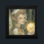 Enchanted Fairy Crystal Ball Fantasy Jewelry Gift Box<br><div class="desc">A jewelry box featuring an emerald fairy pixie with wings and crystal ball,  in an enchanted fairy forest setting. Kids love fantasy that sparks their imagination. An imaginative world that inspires adventures.</div>