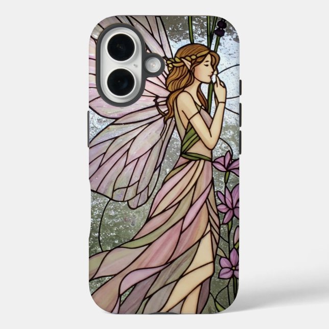 Enchanted Fairy Elf Stained Glass Effect Case-Mate iPhone Case (Back)
