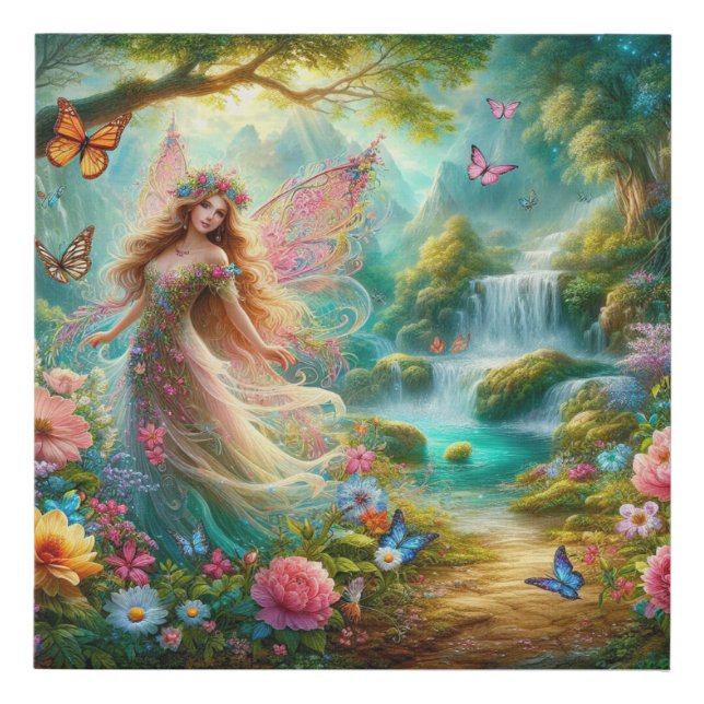 Enchanted Fairy Faux Canvas Print (Front)