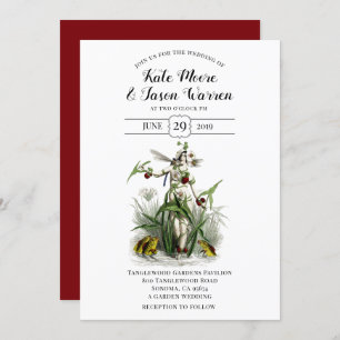 Enchanted Fairy Flower Garden Wedding Invitation
