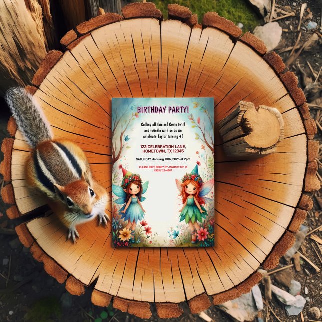 Enchanted Fairy Forest Birthday Party Invitations (Creator Uploaded)
