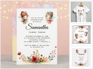 Enchanted Fairy Garden Girl Birthday Party