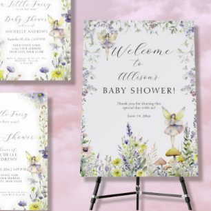 Enchanted Fairy Garden Wildflowers Welcome Shower Foam Board