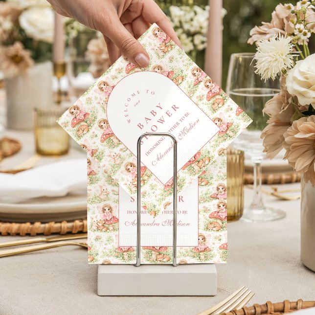 Enchanted Fairy Girl Baby Shower Napkins (Creator Uploaded)