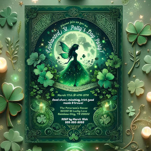 Enchanted Fairy Irish St. Patrick's Day Party Invitation