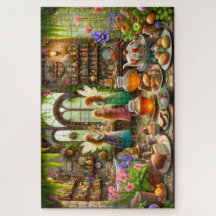 Enchanted Fairy Kitchen Tea Party Cottagecore art