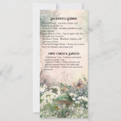 Enchanted Fairy Menu – Moss & Moonlight Collection (Back)