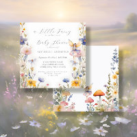 Enchanted Fairy Mushroom Floral Girl Baby Shower