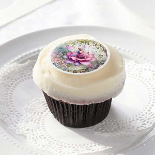 Enchanted Fairy Onederful 1st Birthday Edible Frosting Rounds