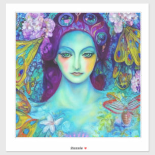 Enchanted Fairy Queen with Butterflies Sticker