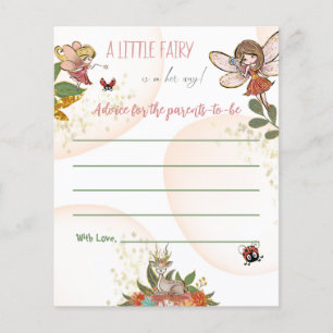 Enchanted Fairy Whimsical For Baby Advice Game