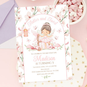 Enchanted Fairy Whimsical Magical Garden Birthday Invitation