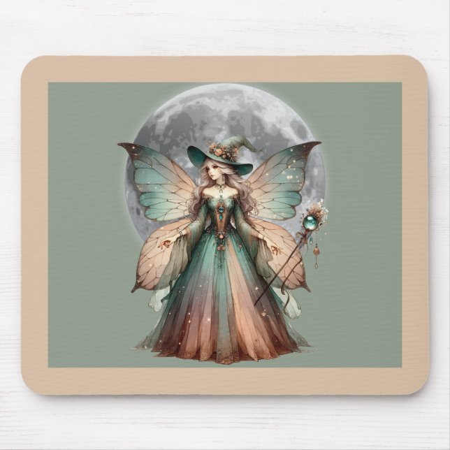 Enchanted Fairy Witch Mousepad  (Front)