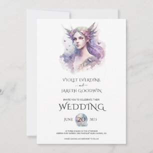 Enchanted Fairy Woodland Wedding Invitation
