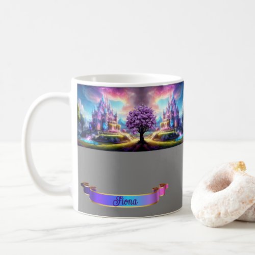 Enchanted Fairytale Crystal Castle Personalized  Coffee Mug