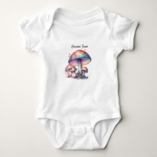 Enchanted Fairytale Garden Mushroom  Baby Bodysuit