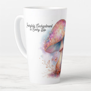 Enchanted Fairytale Garden Mushroom Latte Mug