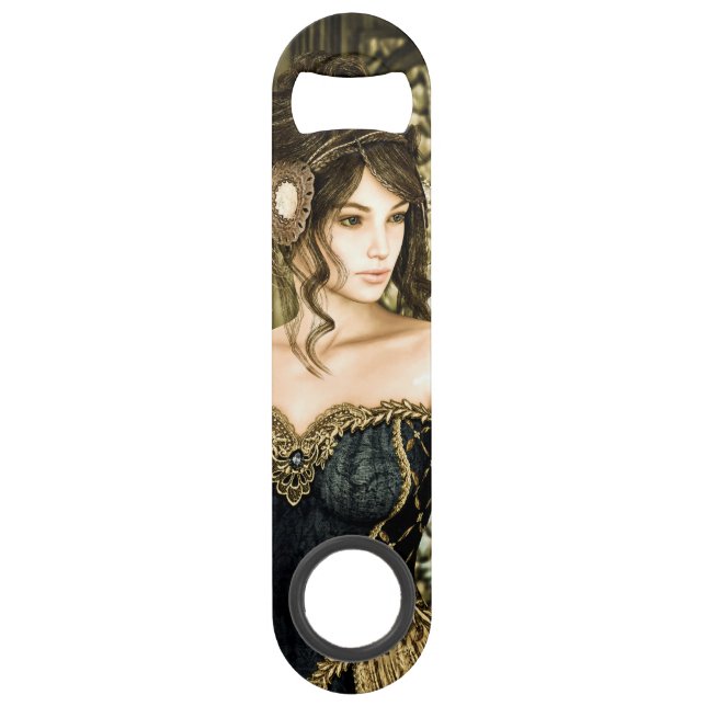 Enchanted Fairytale Princess Portrait Bar Key (Front)