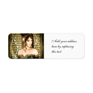 Enchanted Fairytale Princess Portrait Label
