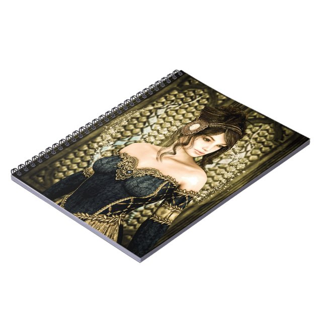 Enchanted Fairytale Princess Portrait Notebook (Left Side)