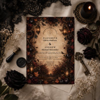 Enchanted Fall Goth Wedding