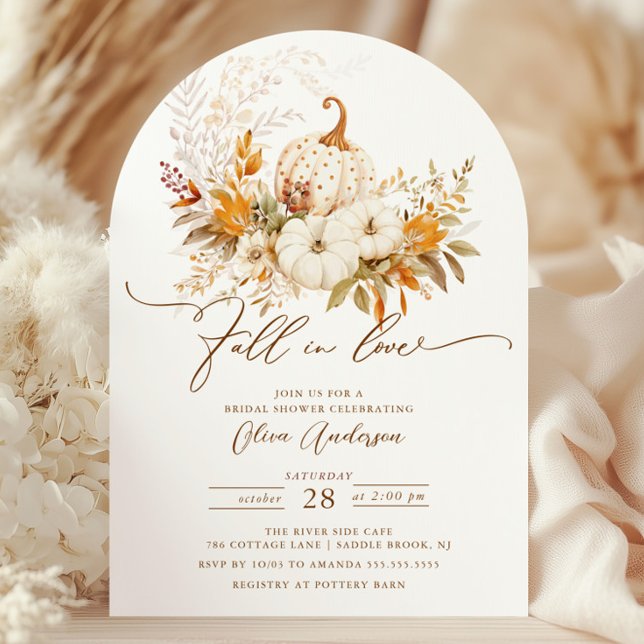 Enchanted Fall In Love Bridal Shower Invitation (Creator Uploaded)