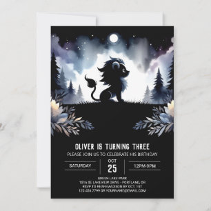 Enchanted Fantasy Lion Birthday Invitation