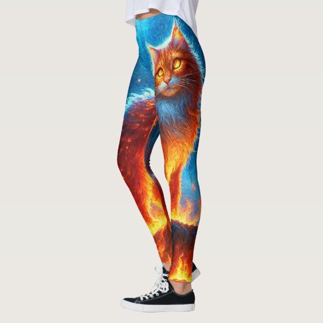 Enchanted Fire Feline Leggings (Left)