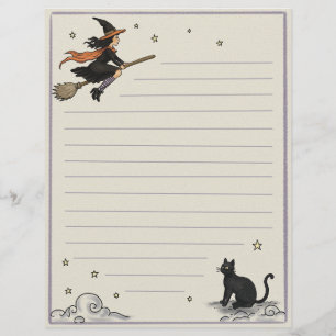 Enchanted Flight Lined 8.5" x 11" Paper Sheet