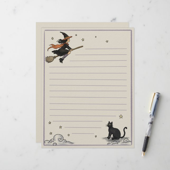 Enchanted Flight Lined  Letterhead (Front/Back In Situ)